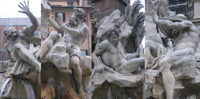 Image result for Fontana dei Quattro Fiumi